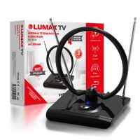 Антенна цифровая комнатная LUMAX DA1503A +5В (DVB T2)