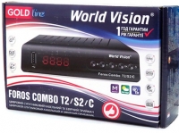Эфирный/Спутниковый цифровой HD ресивер World Vision Foros Combo T2/S2/C/iP - вид 5 миниатюра