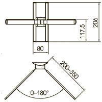 Полочка-кронштейн для DVD и AV-техники KROMAX DIX-8 GREY TITAN - вид 3 миниатюра
